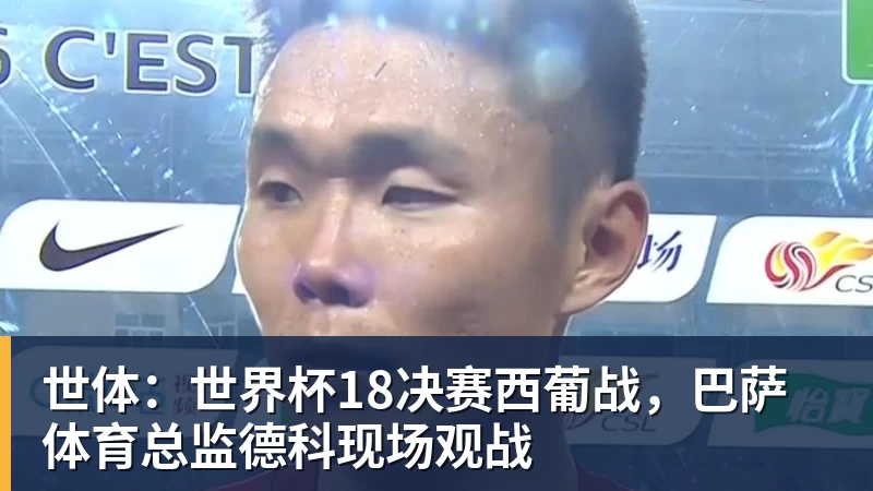 万搏官网世体：世界杯18决赛西葡战，巴萨体育总监德科现场观战