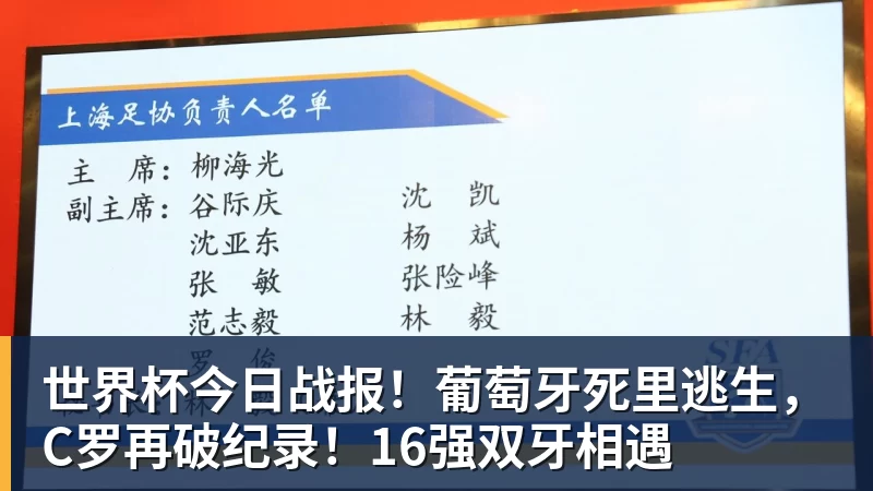 万搏官网世界杯今日战报!葡萄牙死里逃生,C罗再破纪录!16强双牙相遇